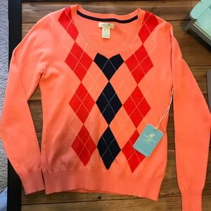 NWT Caribbean Joe Plaid Sweater